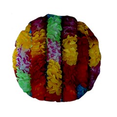 Colorful Hawaiian Lei Flowers Standard 15  Premium Flano Round Cushions by Simbadda