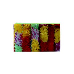 Colorful Hawaiian Lei Flowers Cosmetic Bag (xs) by Simbadda