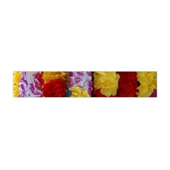 Colorful Hawaiian Lei Flowers Flano Scarf (mini) by Simbadda