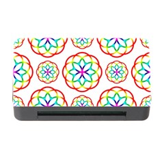 Geometric Circles Seamless Rainbow Colors Geometric Circles Seamless Pattern On White Background Memory Card Reader With Cf