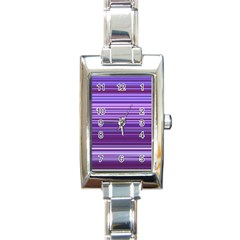 Stripe Colorful Background Rectangle Italian Charm Watch by Simbadda