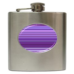 Stripe Colorful Background Hip Flask (6 Oz)