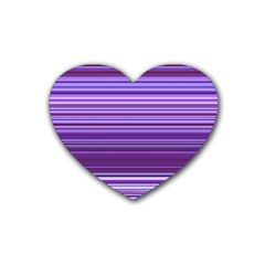 Stripe Colorful Background Heart Coaster (4 Pack)  by Simbadda