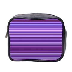 Stripe Colorful Background Mini Toiletries Bag 2-side by Simbadda