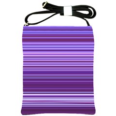 Stripe Colorful Background Shoulder Sling Bags by Simbadda