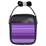 Stripe Colorful Background Girls Sling Bags Front