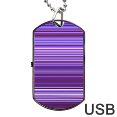 Stripe Colorful Background Dog Tag Usb Flash (two Sides) by Simbadda