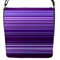 Stripe Colorful Background Flap Messenger Bag (s) by Simbadda