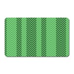 Green Herringbone Pattern Background Wallpaper Magnet (Rectangular) Front