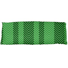 Green Herringbone Pattern Background Wallpaper Body Pillow Case Dakimakura (two Sides) by Simbadda