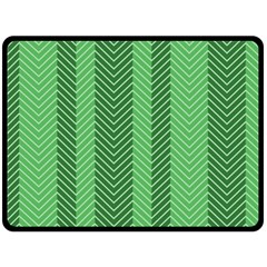 Green Herringbone Pattern Background Wallpaper Double Sided Fleece Blanket (large)  by Simbadda