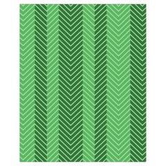 Green Herringbone Pattern Background Wallpaper Drawstring Bag (small) by Simbadda