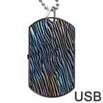 Abstract Background Wallpaper Dog Tag USB Flash (Two Sides) Front