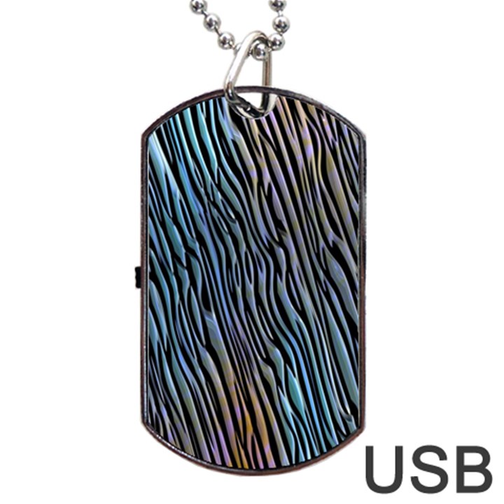 Abstract Background Wallpaper Dog Tag USB Flash (Two Sides)