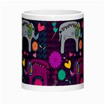 Colorful Elephants Love Background Morph Mugs Center