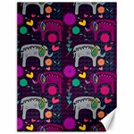 Colorful Elephants Love Background Canvas 12  x 16   11.86 x15.41  Canvas - 1