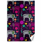 Colorful Elephants Love Background Canvas 20  x 30   19.62 x28.9  Canvas - 1