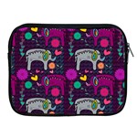 Colorful Elephants Love Background Apple iPad 2/3/4 Zipper Cases Front