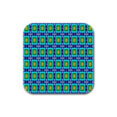 Seamless Background Wallpaper Pattern Rubber Square Coaster (4 Pack)  by Simbadda