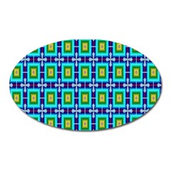 Seamless Background Wallpaper Pattern Oval Magnet by Simbadda