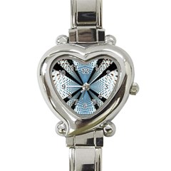 Dimension Metal Abstract Obtained Through Mirroring Heart Italian Charm Watch by Simbadda