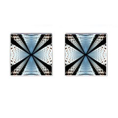 Dimension Metal Abstract Obtained Through Mirroring Cufflinks (square) by Simbadda