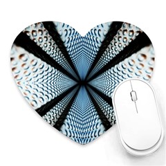 Dimension Metal Abstract Obtained Through Mirroring Heart Mousepads by Simbadda