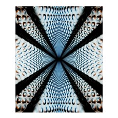 Dimension Metal Abstract Obtained Through Mirroring Shower Curtain 60  X 72  (medium)  by Simbadda