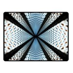 Dimension Metal Abstract Obtained Through Mirroring Double Sided Fleece Blanket (Small)  45 x34  Blanket Front