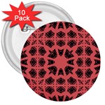 Digital Computer Graphic Seamless Patterned Ornament In A Red Colors For Design 3  Buttons (10 pack)  Front