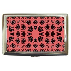 Digital Computer Graphic Seamless Patterned Ornament In A Red Colors For Design Cigarette Money Cases by Simbadda