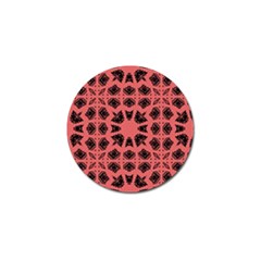 Digital Computer Graphic Seamless Patterned Ornament In A Red Colors For Design Golf Ball Marker (10 Pack) by Simbadda