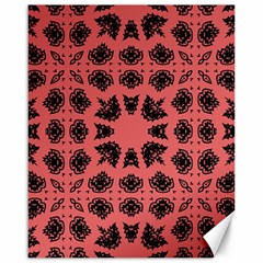 Digital Computer Graphic Seamless Patterned Ornament In A Red Colors For Design Canvas 16  X 20   by Simbadda