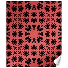 Digital Computer Graphic Seamless Patterned Ornament In A Red Colors For Design Canvas 20  X 24   by Simbadda