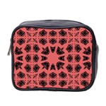 Digital Computer Graphic Seamless Patterned Ornament In A Red Colors For Design Mini Toiletries Bag 2-Side Front