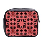 Digital Computer Graphic Seamless Patterned Ornament In A Red Colors For Design Mini Toiletries Bag 2-Side Back