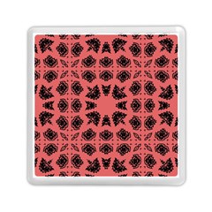 Digital Computer Graphic Seamless Patterned Ornament In A Red Colors For Design Memory Card Reader (square)  by Simbadda