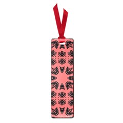 Digital Computer Graphic Seamless Patterned Ornament In A Red Colors For Design Small Book Marks by Simbadda