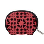 Digital Computer Graphic Seamless Patterned Ornament In A Red Colors For Design Accessory Pouches (Small)  Back