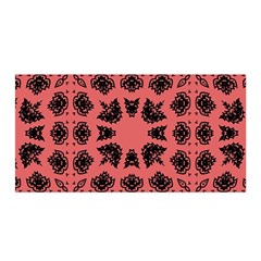 Digital Computer Graphic Seamless Patterned Ornament In A Red Colors For Design Satin Wrap by Simbadda