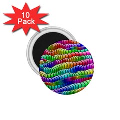 Digitally Created Abstract Rainbow Background Pattern 1 75  Magnets (10 Pack)  by Simbadda