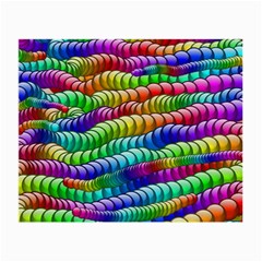 Digitally Created Abstract Rainbow Background Pattern Small Glasses Cloth (2-side) by Simbadda