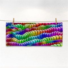 Digitally Created Abstract Rainbow Background Pattern Cosmetic Storage Cases by Simbadda