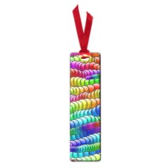 Digitally Created Abstract Rainbow Background Pattern Small Book Marks by Simbadda