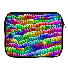 Digitally Created Abstract Rainbow Background Pattern Apple Ipad 2/3/4 Zipper Cases by Simbadda