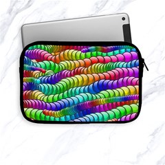 Digitally Created Abstract Rainbow Background Pattern Apple Ipad Mini Zipper Cases by Simbadda