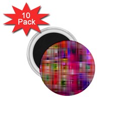 Background Abstract Weave Of Tightly Woven Colors 1 75  Magnets (10 Pack)  by Simbadda