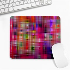 Background Abstract Weave Of Tightly Woven Colors Large Mousepads by Simbadda