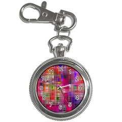 Background Abstract Weave Of Tightly Woven Colors Key Chain Watches by Simbadda