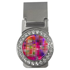 Background Abstract Weave Of Tightly Woven Colors Money Clips (cz)  by Simbadda